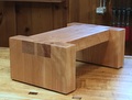 Birch Stool With Statue Left Front Corner